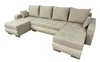 A U-shaped sectional sofa with multiple cushions, shown from a slightly elevated side angle against a white background. Náhled obrázku produktu