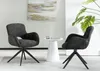HowHomely THEO Chair Black Fabric - moderný dizajn, Náhľad obrázku produktu 2
