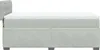 vidaXL Boxspringbett mit Matratze Hellgrau 80x200 cm Samt Produktbild-Vorschau 5