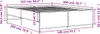 vidaXL Bettgestell Braun Eichen-Optik 140x200 cm Produktbild-Vorschau 7