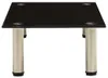 vidaXL TV-Tisch 60x35x17 cm Schwarz Hartglas Produktbild-Vorschau 2
