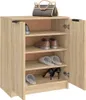 vidaXL Szafka na buty dąb sonoma 59x35x70 cm Materiał Podgląd zdjęcia produktu 9