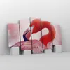 Bild auf Leinwand - Leinwandbild - 5 Teile - Flamingo Vogel Produktbild-Vorschau 4