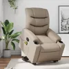 Design Massagesessel mit Aufstehhilfe Cappuccino-Braun Produktbild-Vorschau 1
