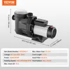 VEVOR opzetzwembadpomp, 220 V-240 V, dubbele snelheidspomp Productafbeelding-voorbeeld 7