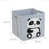 Relaxdays Aufbewahrungskorb Filz, Panda-Motiv, Filzkorb für Produktbild-Vorschau 4