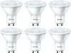 Six Philips LED light bulbs arranged in two rows of three. Produktbild-Vorschau