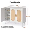 HOKEEPER Schuhschrank aus Holz, Schmaler Doppeltür Produktbild-Vorschau 5