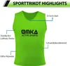 6er Set OMKA Fußball Leibchen Lätzchen Trainingsleibchen Produktbild-Vorschau 1