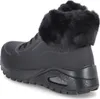 A black SKECHERS boot with a fur trim is shown from the side. Produktbild-Vorschau
