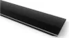 A close-up, angled shot of a black soundbar with a silver trim, against a white background. Podgląd zdjęcia produktu
