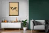 MuchoWow® Gerahmtes Poster Weltkarte - Retro - Zitate 60x90 Produktbild-Vorschau 5