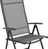 Garten Klappstuhl Metall - Textilen Anthrazit 7 Positionen Produktbild-Vorschau
