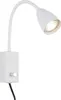 Mika Lampe spot GU10 MAX 25W câble en tissu blanc Voir les images du produit 5