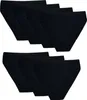 7 Damen Taillenslips Unterhosen -  44 Schwarz Produktbild-Vorschau 1