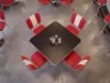FineBuy Esszimmerstuhl American Diner Rot 50er Jahre Retro Produktbild-Vorschau 5