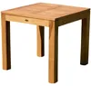AS-S Wuchtiger echt TEAK Bigfuss Design Gartentisch 80x80 Produktbild-Vorschau 1