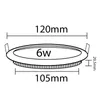 6W LED Panel Einbaustrahler Spot Einbauleuchte Warmweiß Produktbild-Vorschau 3