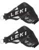 Two black LEKI straps with white lettering are shown against a white background. Anteprima dell’immagine prodotto
