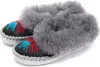 Damen Leder Wolle Winter HüttenSchuhe Lamfell HausSchuhe Produktbild-Vorschau 8