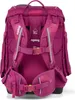 The back view of a purple and pink ergobag backpack. Produktbild-Vorschau