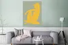 MuchoWow® Poster Frau - Gelb - Grün - Minimalismus - Design Produktbild-Vorschau 5