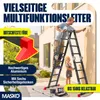 MASKO® Leiter Aluminium 6in1 Mehrzweckleiter Anlegeleiter Produktbild-Vorschau 2