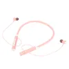 A pair of pink neckband earphones is shown against a white background. Náhled obrázku produktu