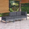 vidaXL Ensemble de salon de jardin 3 pièces avec coussins Voir les images du produit 8