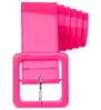 Neon Lack Gürtel für Damen 124 x 5,5 cm | Pink Produktbild-Vorschau 1