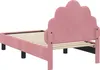 vidaXL Kinderbettgestell mit Kopfteil Rosa 70 x 140 cm Samt Produktbild-Vorschau 7