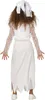 A child wearing a white ghost bride costume, viewed from the back. Produktbild-Vorschau