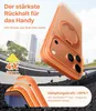 A phone case is shown falling onto a road, with graphics highlighting its protective features. Anteprima dell’immagine prodotto