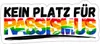 Spreadshirt Kein Platz Für Rassismus Bunt Sticker Produktbild-Vorschau 1