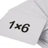 A close-up of a stack of white cards, with one card in the foreground showing the multiplication problem '1x6'. Produktbild-Vorschau