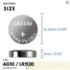 50x AG10 PoundMax Alkaline Knopfzelle/Uhren LR1130, LR54, Produktbild-Vorschau 2
