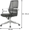 SIHOO Moderner ergonomischer Bürostuhl, Schreibtischstuhl, Produktbild-Vorschau 7