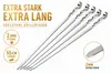 20 Stk. Schaschlikspieße Edelstahl 55 cm – 2 mm Extra Stark Produktbild-Vorschau 1