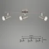 LED Deckenleuchte 3 dreh- & schwenkbar inkl. GU10 3W nickel Produktbild-Vorschau 7
