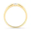 Verlobungsring aus 9K Gold mit eingespanntem Zirkonia Produktbild-Vorschau 3