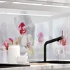 Küchenrückwand selbstklebend Glasoptik - ORCHIDEEN ENSEMBLE Produktbild-Vorschau 1