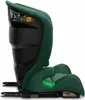 Side view of a dark green child car seat with ISOFIX connectors visible at the bottom. Náhľad obrázku produktu