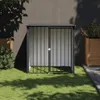 vidaXL Domček pre psa so strechou čierny 110x103x109 cm Náhľad obrázku produktu 2