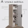RODAN | Koupelnová Vysoká Skříňka - 139 CM - Béžový Mat - Náhled obrázku produktu 3