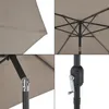 Sonnenschirm ’Altino’ mit Knickgelenk Khaki Produktbild-Vorschau 6