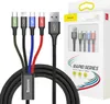 Baseus kabel przewód USB 4w1 Lightning / 2x USB Typ C / Podgląd zdjęcia produktu 16