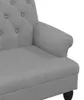 vidaXL Lavice s opěradlem světle šedá 120x62x75,5 cm látka Náhled obrázku produktu 6