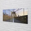 Glasbilder 100x50 Wandkunst Wolkenkratzer Brücke Produktbild-Vorschau 2