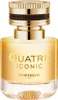 A close-up studio shot of a Boucheron Quatre Iconic Eau de Parfum bottle. Podgląd zdjęcia produktu