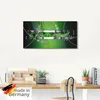 ARTland Glasbild Silber abstrakt auf Grün Größe: 125x50 cm Produktbild-Vorschau 5